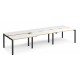 Adapt 1200mm Deep Sliding Top Triple Back to Back Bench Desk